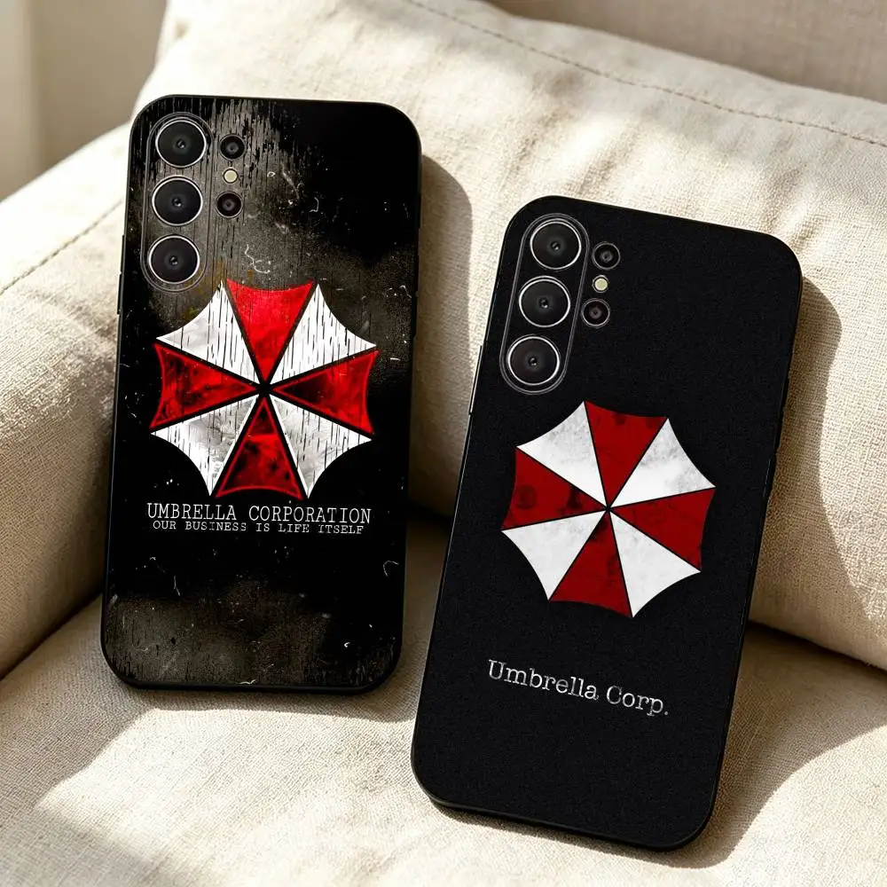 U-Umbrella -Corporation Phone Case For Samsung S26,S24,S21,S22,Plus S23,S30,Ultra,S20,Fe,Black Soft Silicone