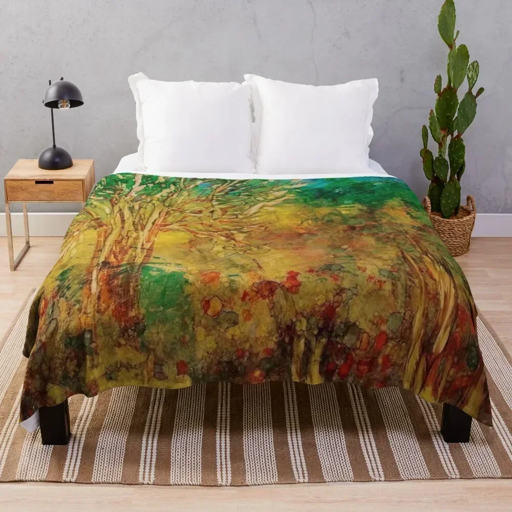 Take Me To The Woodland - by Barbara Mitchell Throw Blanket Year Round Soft Comfortable Blanket for Home