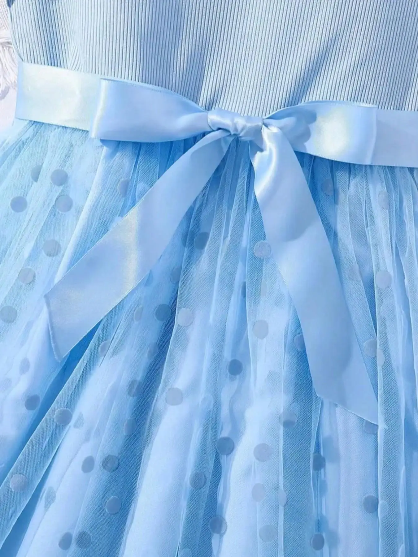 Sommer Mädchen Rüschen-Dekoration Cami Tutu Kleid Prinzessin Mesh Kinderkleid Freizeit Süßer Stil – Detail 21