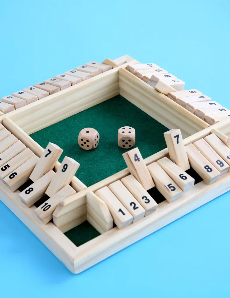 Juego De Dados Shut The Box Toidgy Para 4 Jugadores Con Tabl | Meses