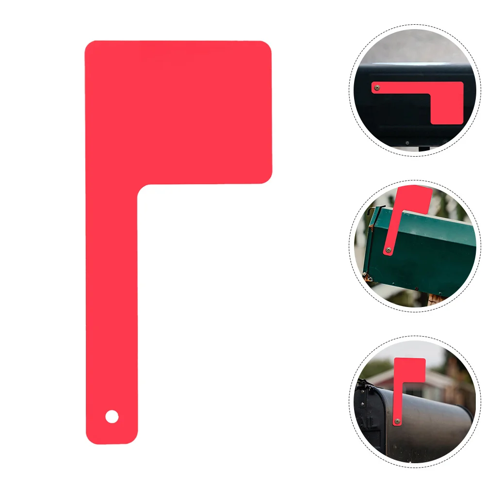 

1pcs Mailbox Flag Replacement Universal Acrylic Red Outdoor Weatherproof Easy Install Sturdy Rotating For Standard Mailbox Decor