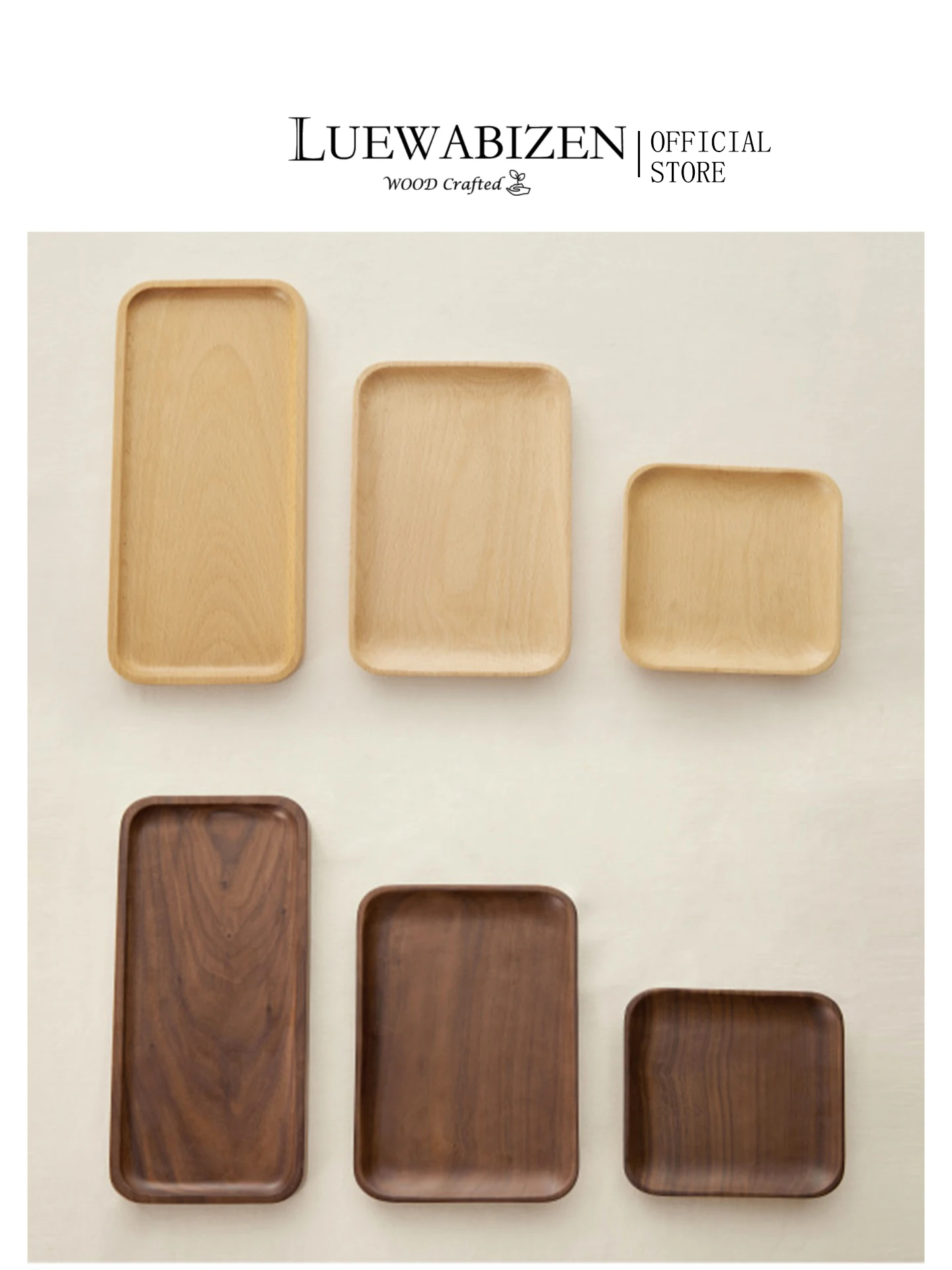 

Loaves Bla Walnut Wood Small Plate Square Japanese Sle Original Wood ain Tea Tray Dining Plate Wooden Plate Home Use