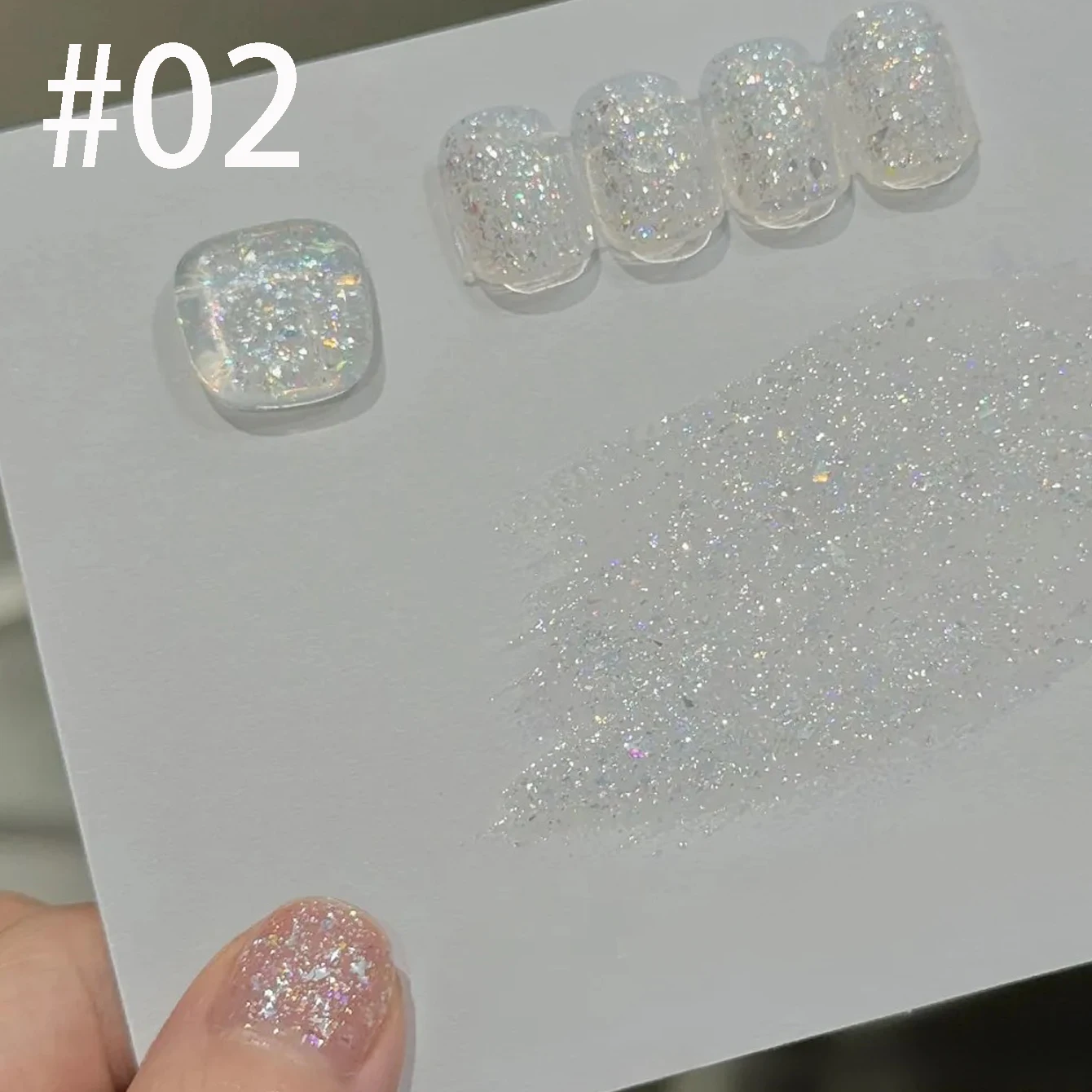MIANEL 12ML Weißer Nagellack Jimeng Hochzeitskleid Feiner Glitzer-Gel-Nagellack Super Glänzender Glitzer-Nagellack für Nagelkunst-Salon – Detail 20