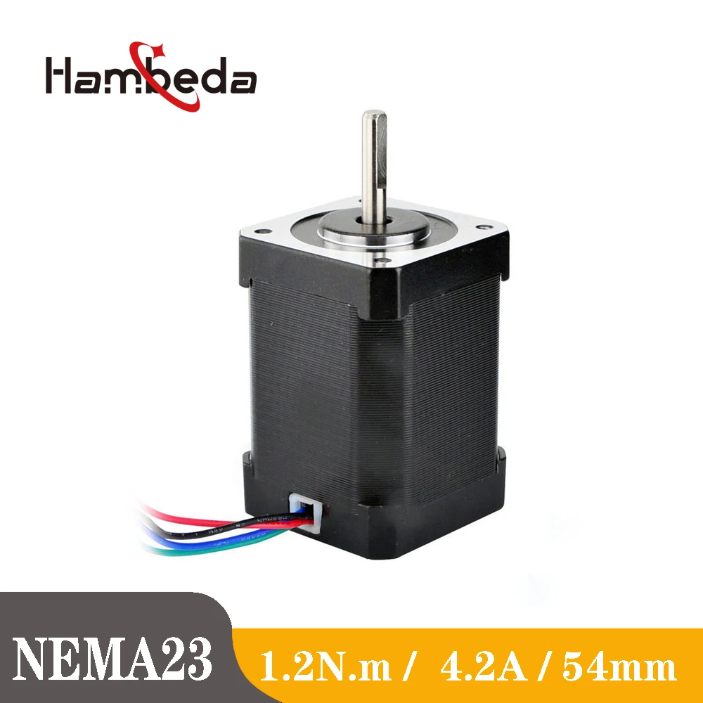 54MM Height 2 Phase High Torque Hybrid Stepper Motor NEMA 23 1.8Degree 1.68V 4.2A CNC Engrave Machine And 3D Printer