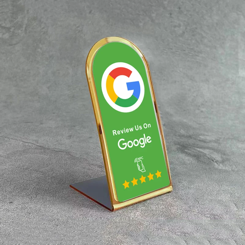 Instagram NFC 스탠드 Google 리뷰 NFC 스탠드 즉시 리뷰를 위한 탭 아크릴 방수