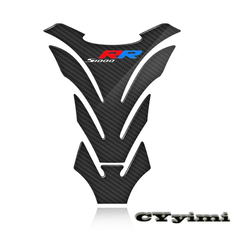 3D Carbon Fiber Motorcycle Fuel Tank Pad Cover Protector Decal Stickers For  S1000RR  S1000 RR LOGO