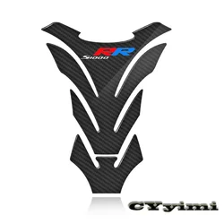 3D Carbon Fiber Motorcycle Fuel Tank Pad Cover Protector Decal Stickers For S1000RR S1000 RR LOGO