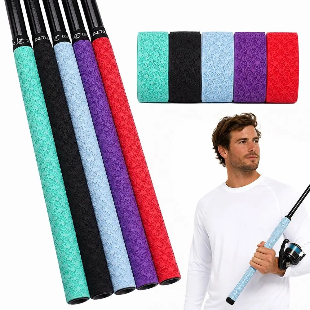 2M Badminton Handle Wrap Tape PU Anti-slip Tennis Racket Grip Tape Embossing Sweat-Absorbent Racket Grips Sweat Band