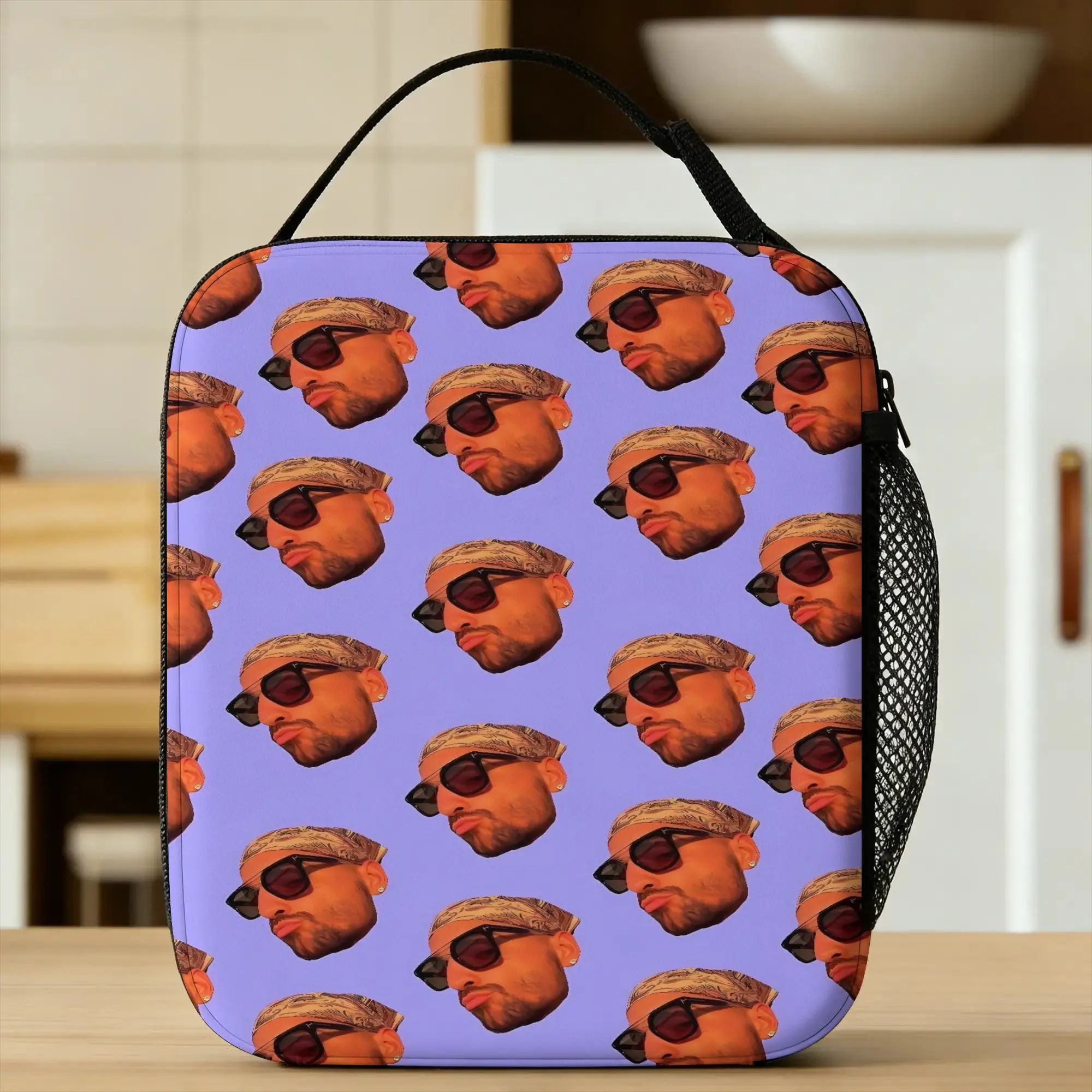 Maluma Rapper Lunch Bag  Leisure Lunch Box For Men School Portable Zipper Cooler Bag Waterproof Designer Thermal Tote Handbags