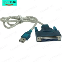 USB 2.0 To 25 Pin DB25 Parallel Port Cable IEEE 1284 1 Mbps Parallel Printer Adapter Cable for Computer PC Laptop