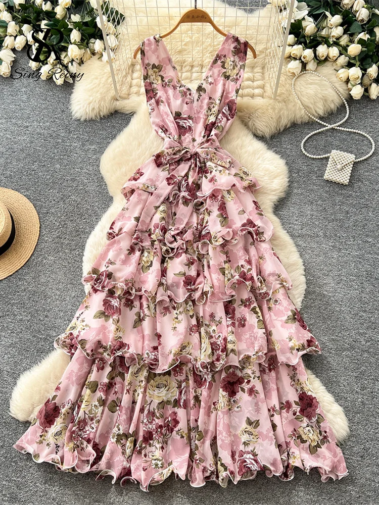 topshop dresses seamed high cowl neck maxi dress in vibrant vintage floral making it an ideal choice for seasonal gatherings or special occasions Floral Dresses Topshop Dresses Usa