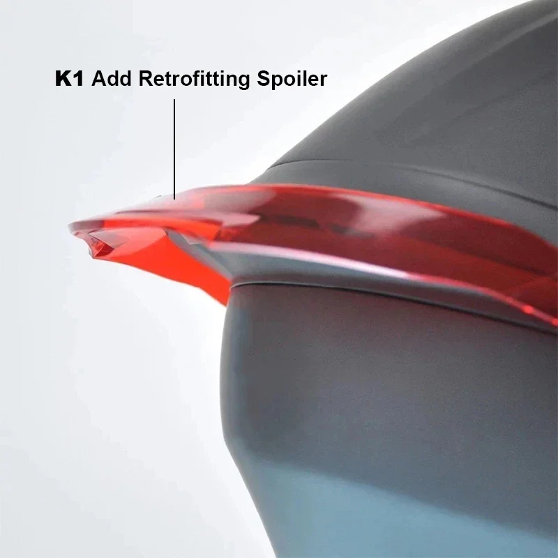 

Cascos Para for K1 Motorcycle Helmet Tail Spoiler Capacete De Moto K1 Helmet Tail Refitting Big Spoiler Accessories Universal