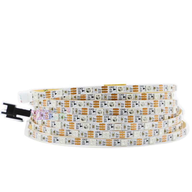 5V 4mm 7mm Narrow side PCB SK6812 LED Strip addressable 60leds/m 144leds/m SMD 3535 RGB Super Bright Light Tape IP30 TTL signal