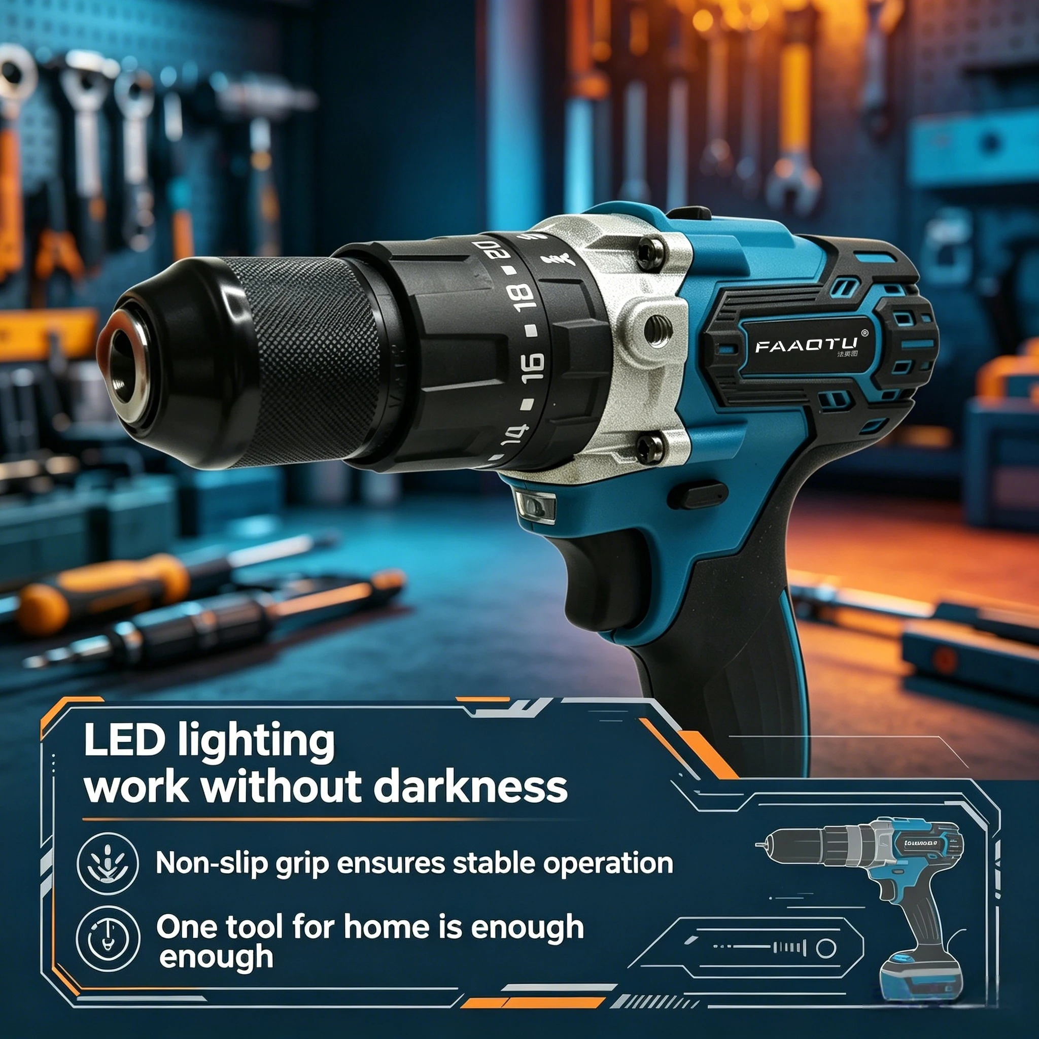 faaotu-18v-lithium-electric-rechargeable-hand-drill-ddf487-13mm-without-charger-and-battery-for-mt-battery-no-battery