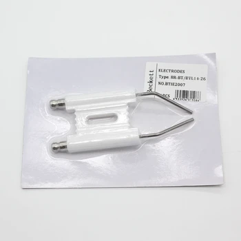 Baltur 오일 버너용 전극, 스파크 3-10, 세라믹 50 mmxtotal85 mm, BT14-BT26 55xtotal90mm, 빅 헤드 6mm, 소형 헤드 4mm