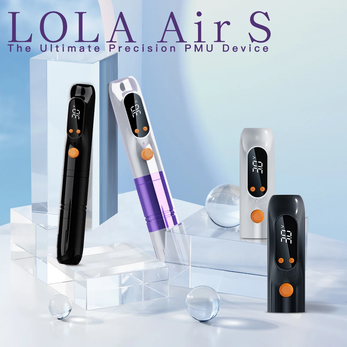 

EZ LOLA AIR S Tattoo Pen Machine 1200mAh Wireless Battery Pen for Permanent Makeup Suit for Eyebrow Eyeliner Lips Tattoo Needles