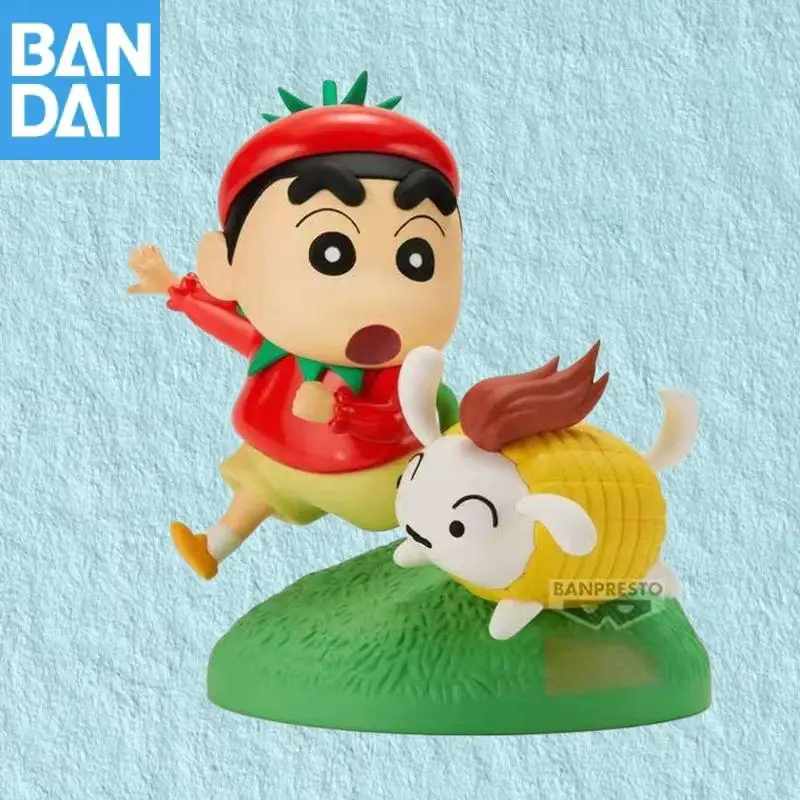 

In Stock Bandai Namco Banpresto Nohara Shinnosuke Crayon Shin-Chan Veggie Cosplay Mini Figures 10Cm Anime Figure Model Toy Gift