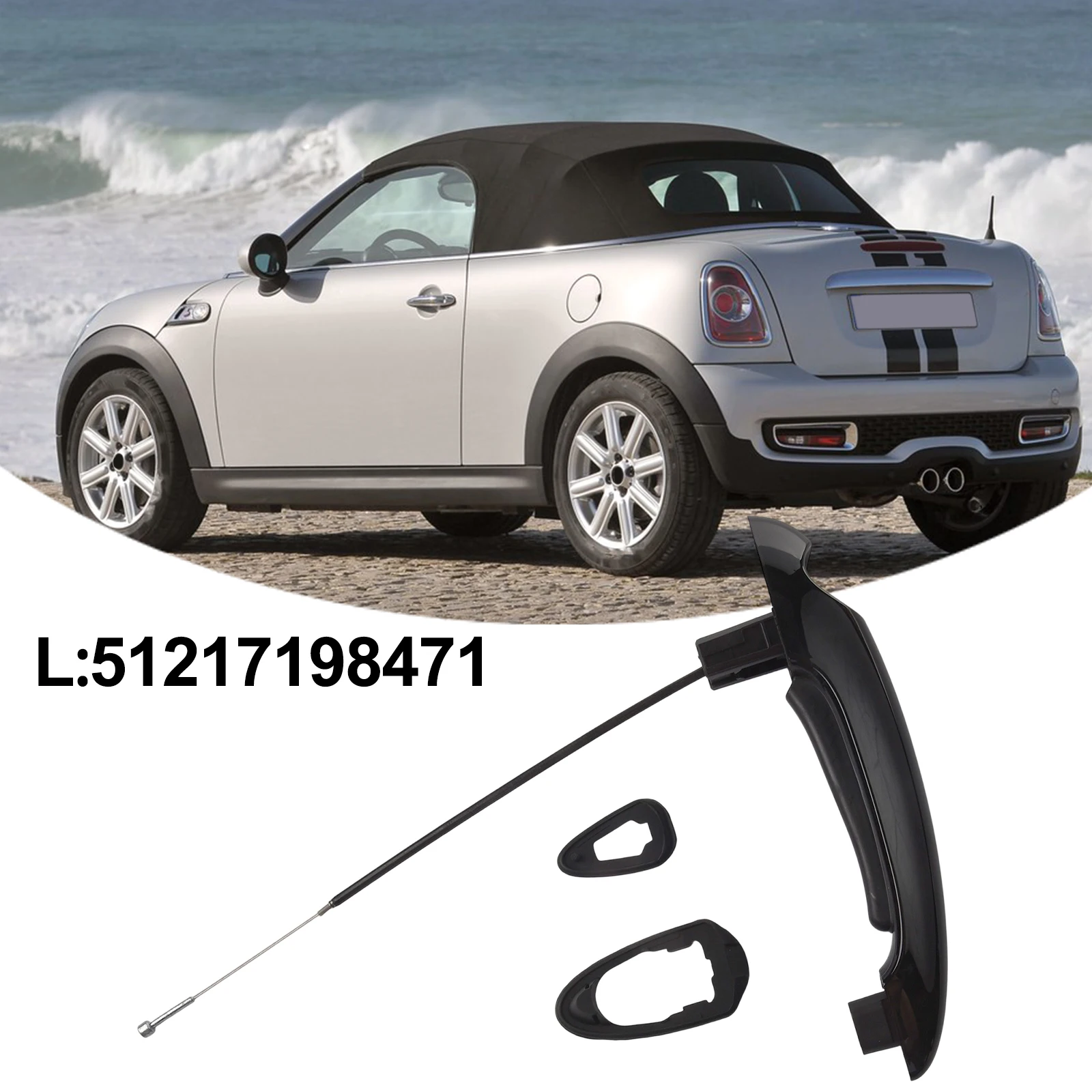For BMW For Mini For Cooper Front Door Handle for R50 R59 (2002 2015) Direct Replacement Easy Installation Process