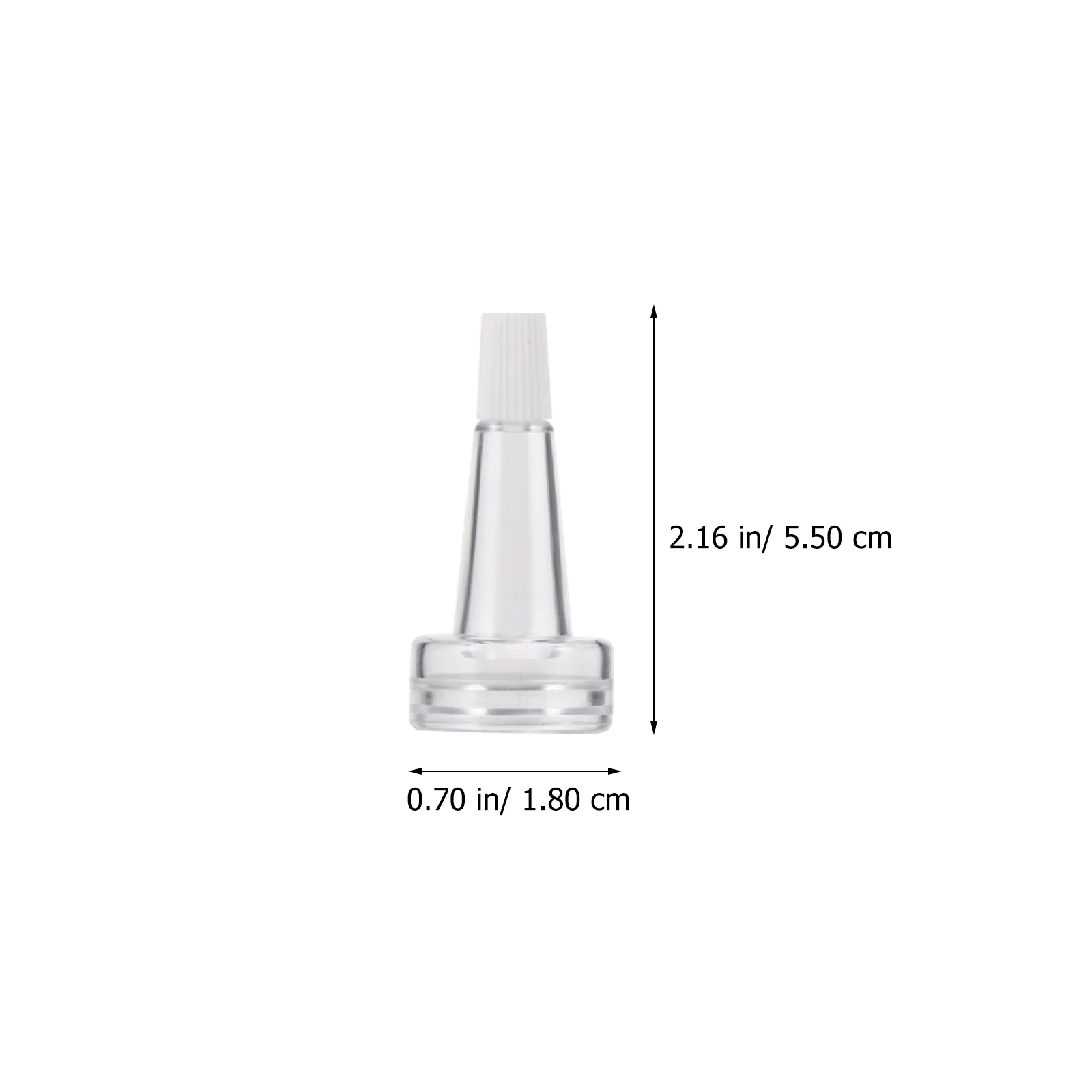 100 Pcs Essence Bottle Trumpet Head Professional Vial Cap Liquid Clear Major Horn Shape Sealing Plastic