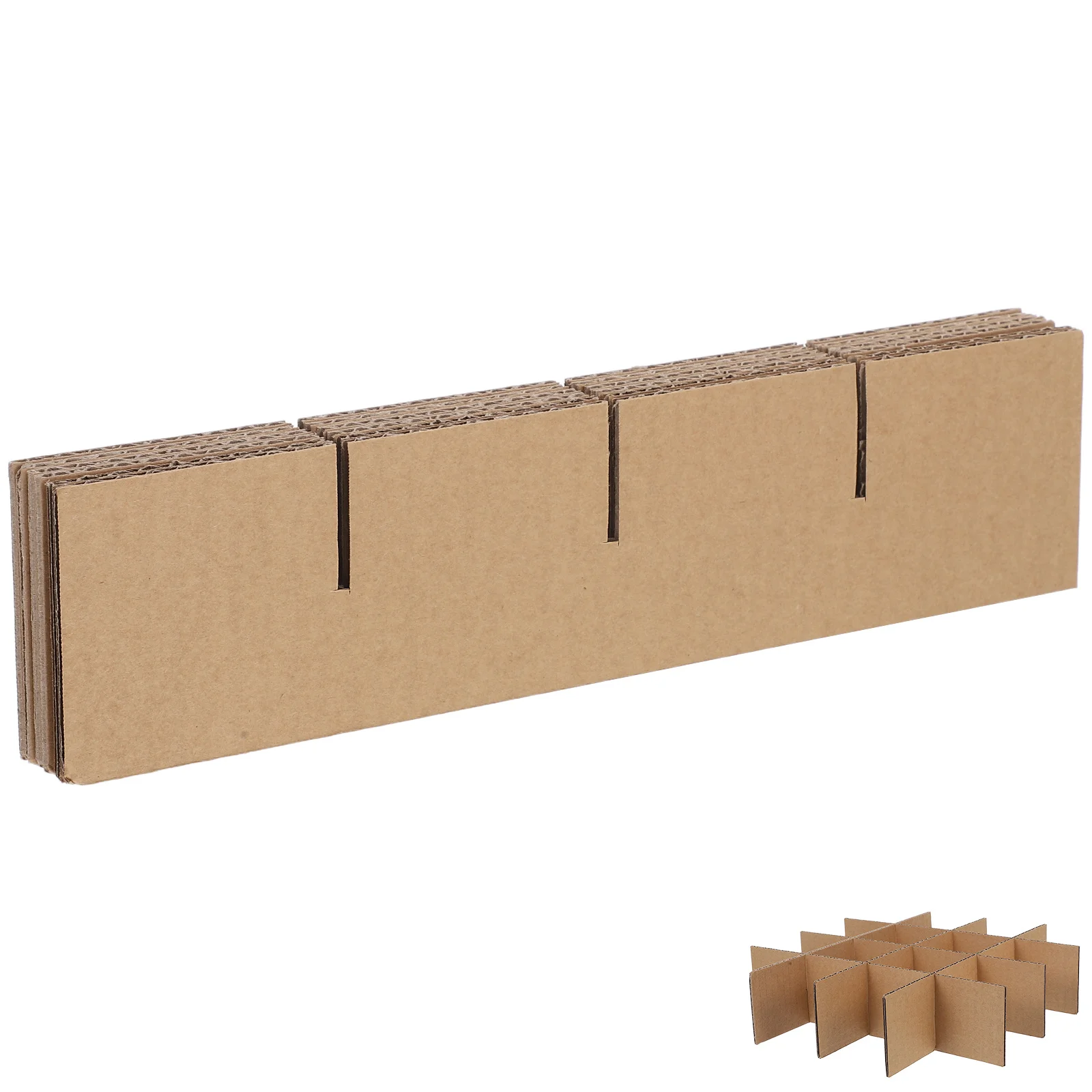 6pcs Cardboard Divider For Transport Protection Grid Packaging Box Protector Craft Storage Organizer Small Containers