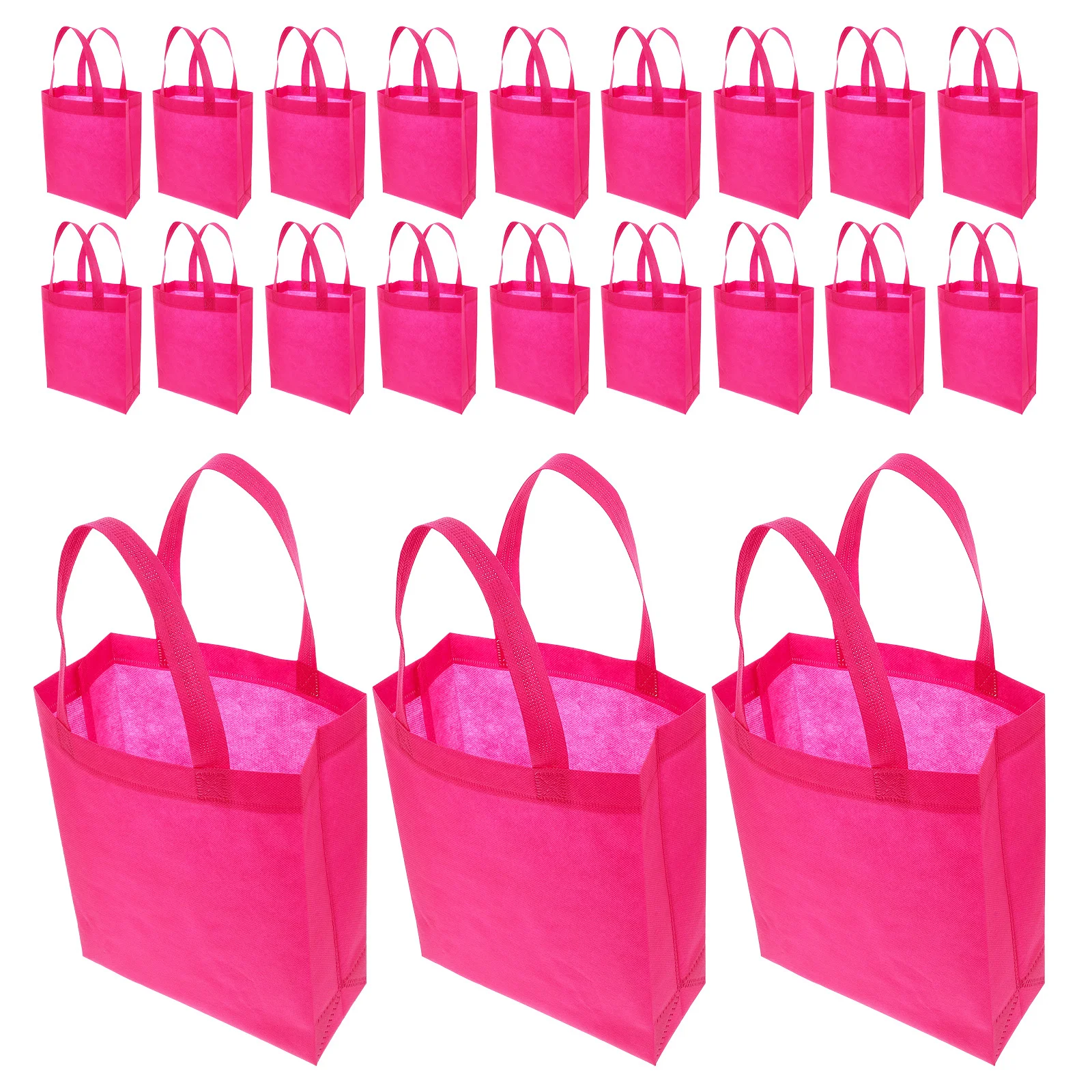 30 قطعة غير المنسوجة قابلة لإعادة الاستخدام التسوق قماش للحفلات مقابض صديقة للبيئة حفلة عيد الميلاد لصالح البقالة عيد الميلاد حمل الحقائب حقيبة التخزين