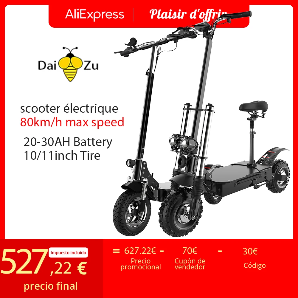 Electric Scooter for Adults 48V-72V ,1200-6000W ,80KM/H 70-100 KM Range 11