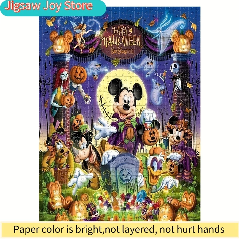 

Пазл на 1000 деталей: Мультяшные животные и Дональд Дак, Гуфи и Плуто — для Хэллоуина, костюмированных вечеринок, украшения на стену, головоломка для взрослых