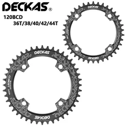 DECKAS 120BCD  36T/38/40/42/44T Mountain Bicycle Crank Chainwheel Aluminum Chainring Hollow Repair Suitable BCD 120mm