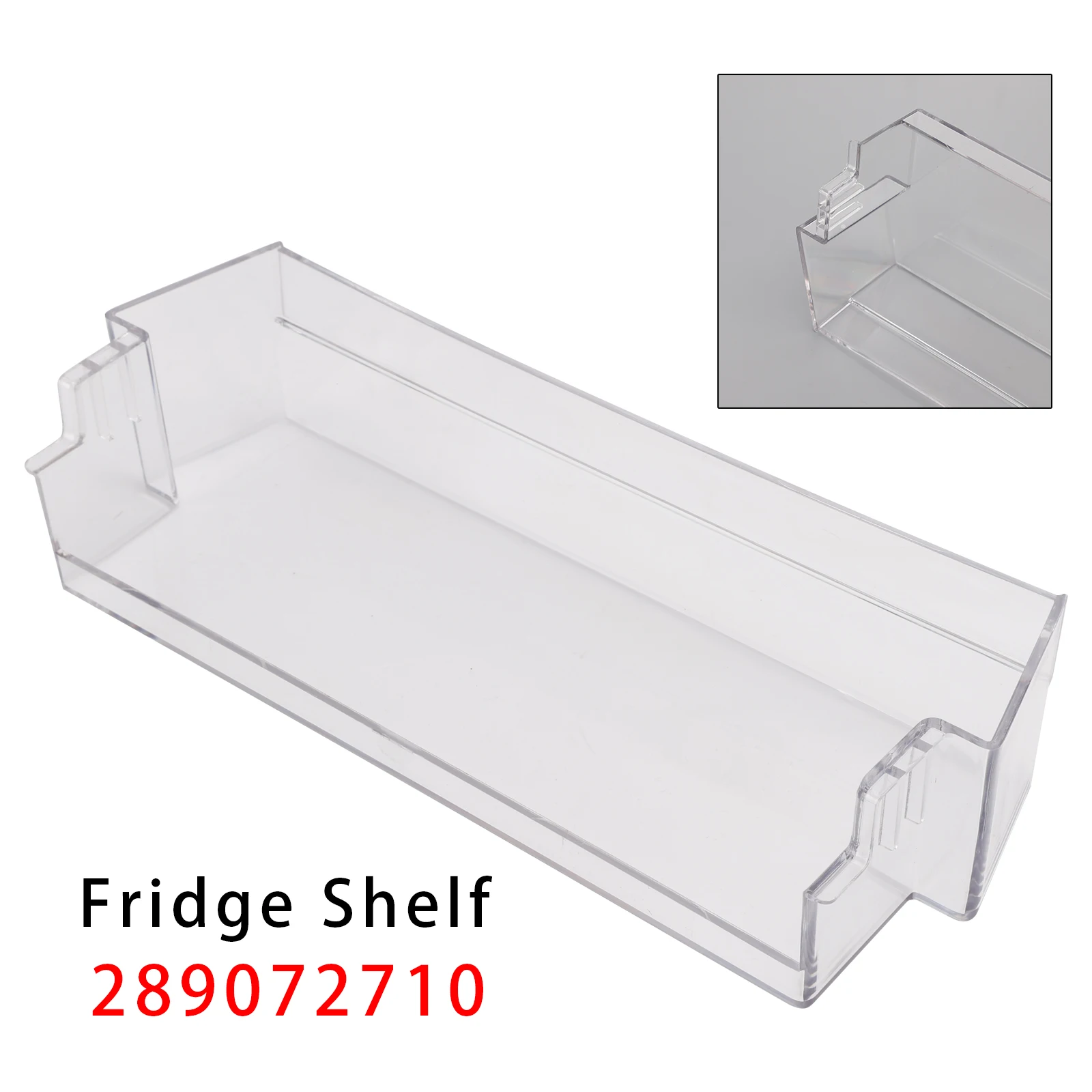 Fridge Shelf Grey Clear Middle or Top Door Bin 306mm 289072710 For Dometic Caravan