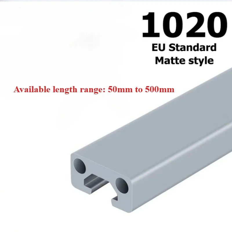 Length50-500mmStandard 1020 Aluminum Profile Matte Style 50-500mm Linear Rail Extrusion Profile for DIY 3D Printer CNC Parts