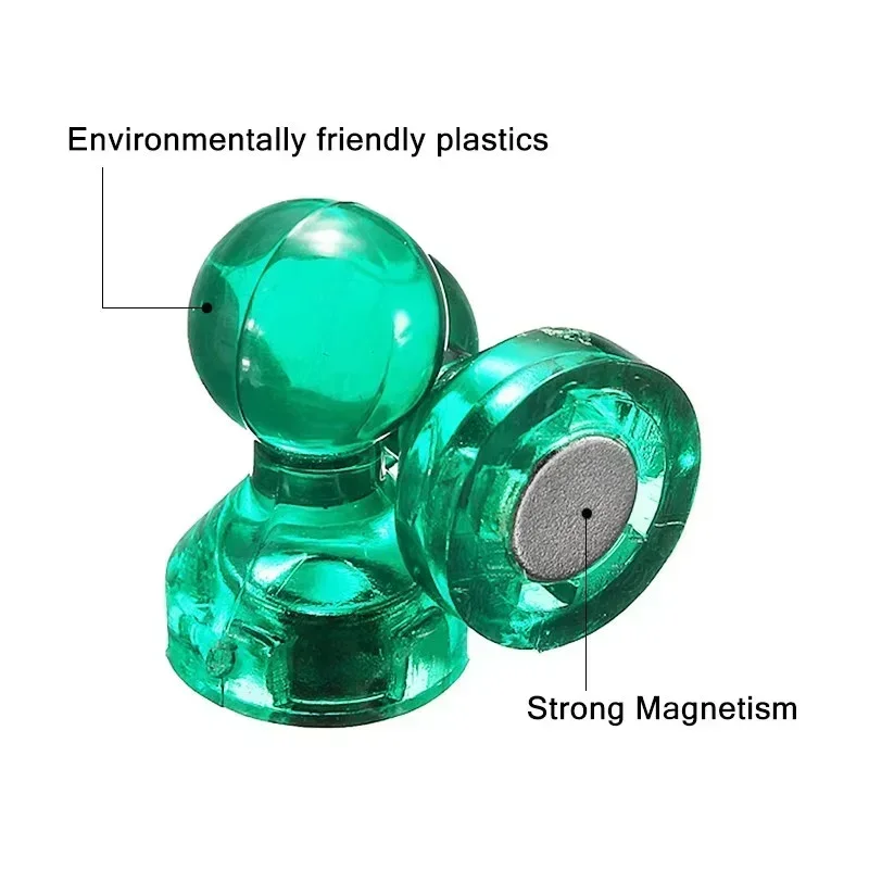 강력한 네오디뮴 자석 콘 푸시 핀 자석, 냉장고 화이트 보드 자석, 사무실 홈 도구, 8 가지 색상 자석, 10 개