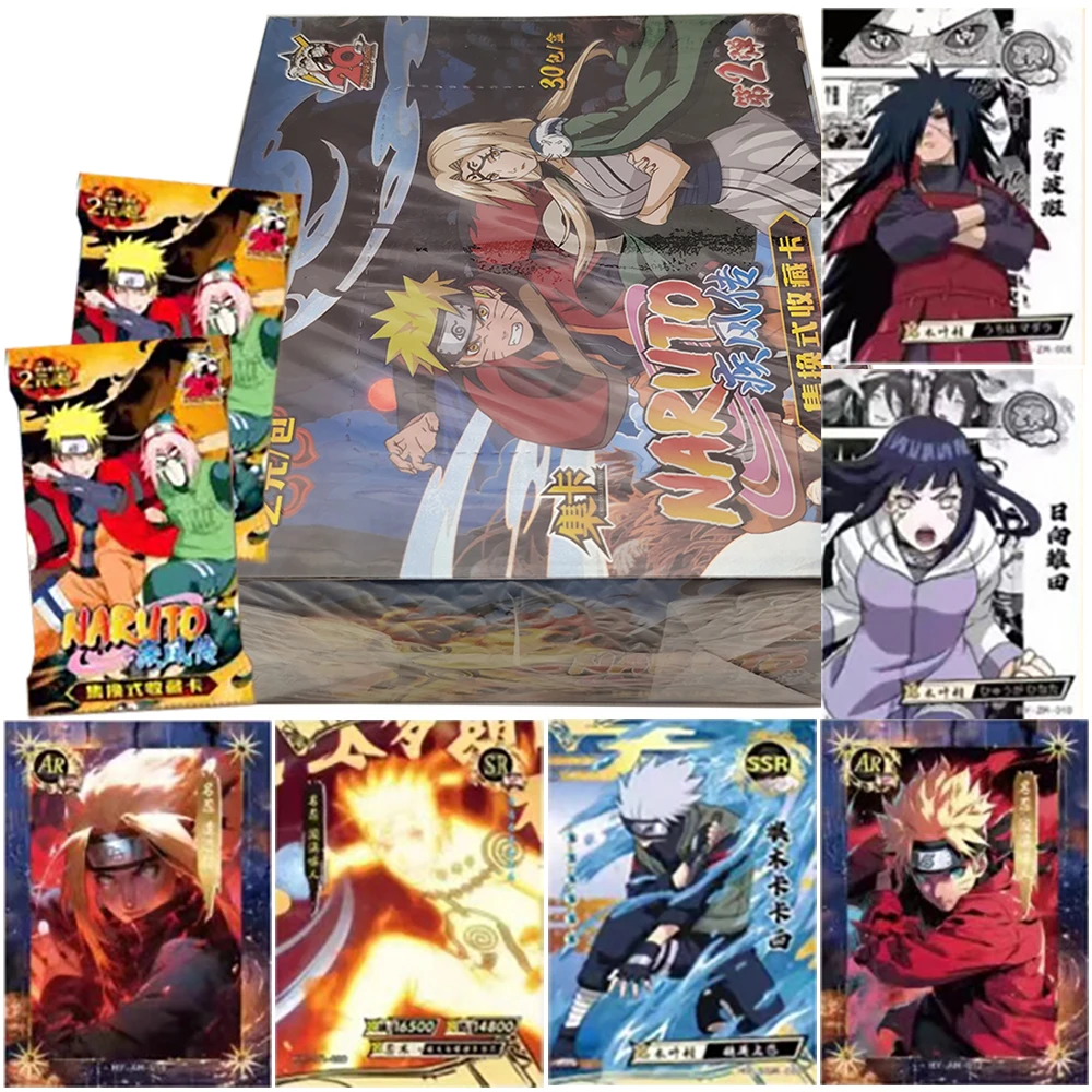 Naruto Collection Cards Children Cherish Birthday Gifts Japanese Fantasy Adventure Anime Limited Edition Cards Toys for Family