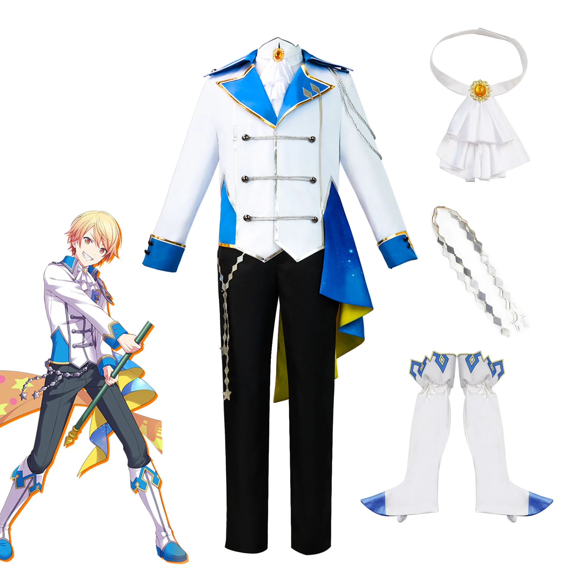 

Project Sekai Tenma Tsukasa Anime Cosplay Costume Full Uniform Outfit for Halloween Stage Play Convention Roleplay Party