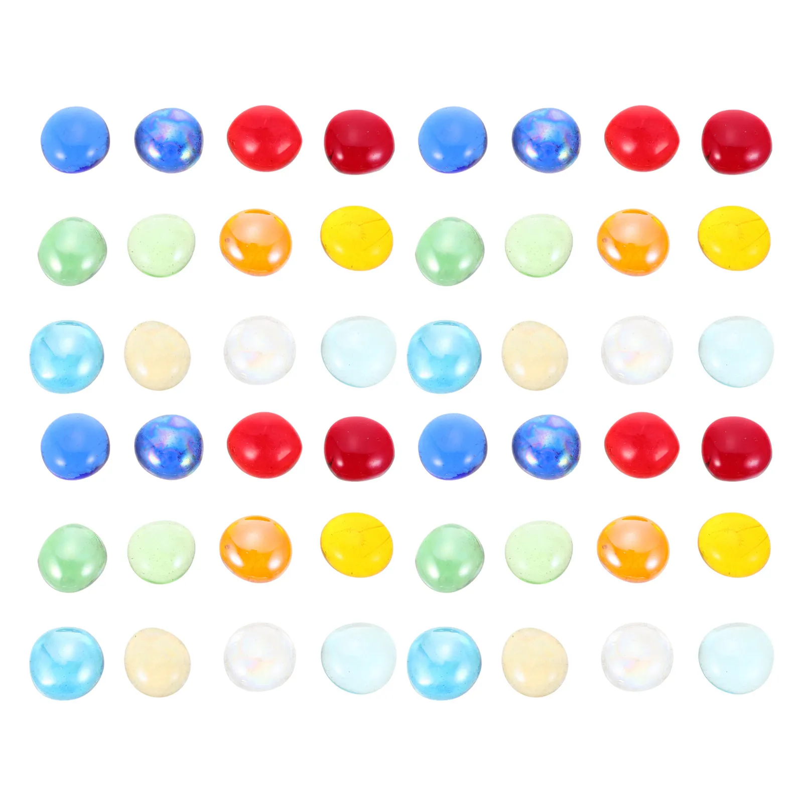 

Glass Flat Beads Clear Flat Glass Marbles Round Vase Filler Pebbles Fish Tank Aquarium Flower Vase Holder Decor