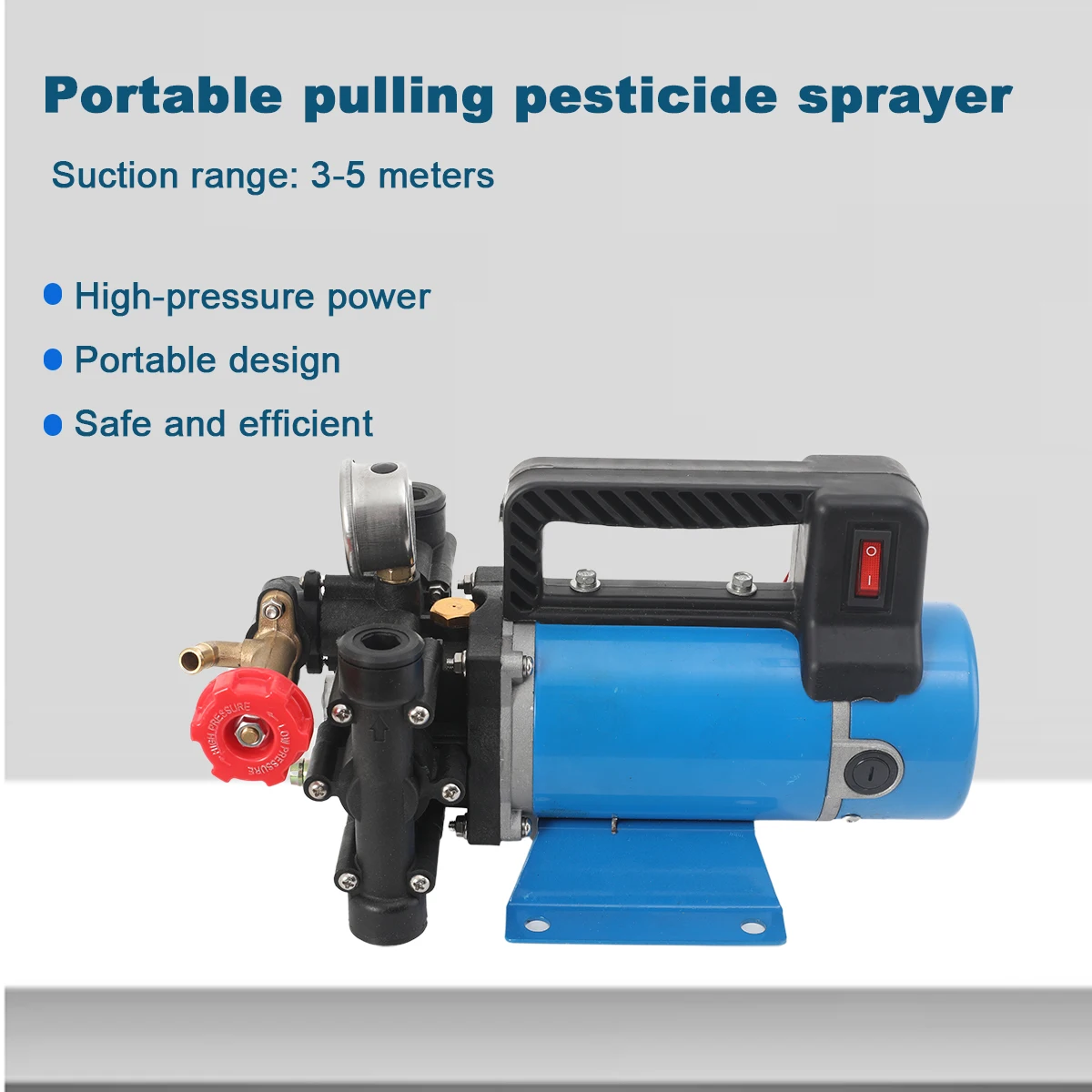 Landwirtschaftliche elektrische Hochdruckpumpe, 24 V, 16 l/min, Doppelzylinder-Kolbenpumpe, Sprühen, Bewässerung, Autowaschanlage, Pestizidsprüher – Detail 9