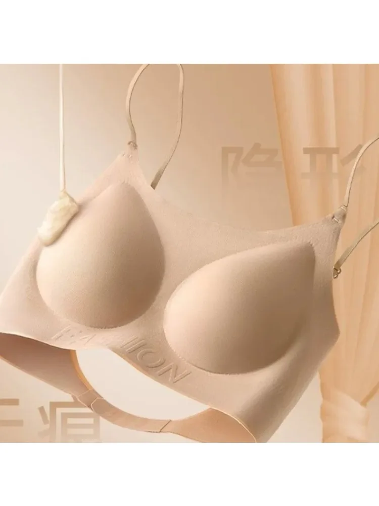 New Arrival Sexy Full Coverage Bra For Women Spring Summer Ultra Thin Seamless Push Up Invisible One Piece Camisole Daily Wear