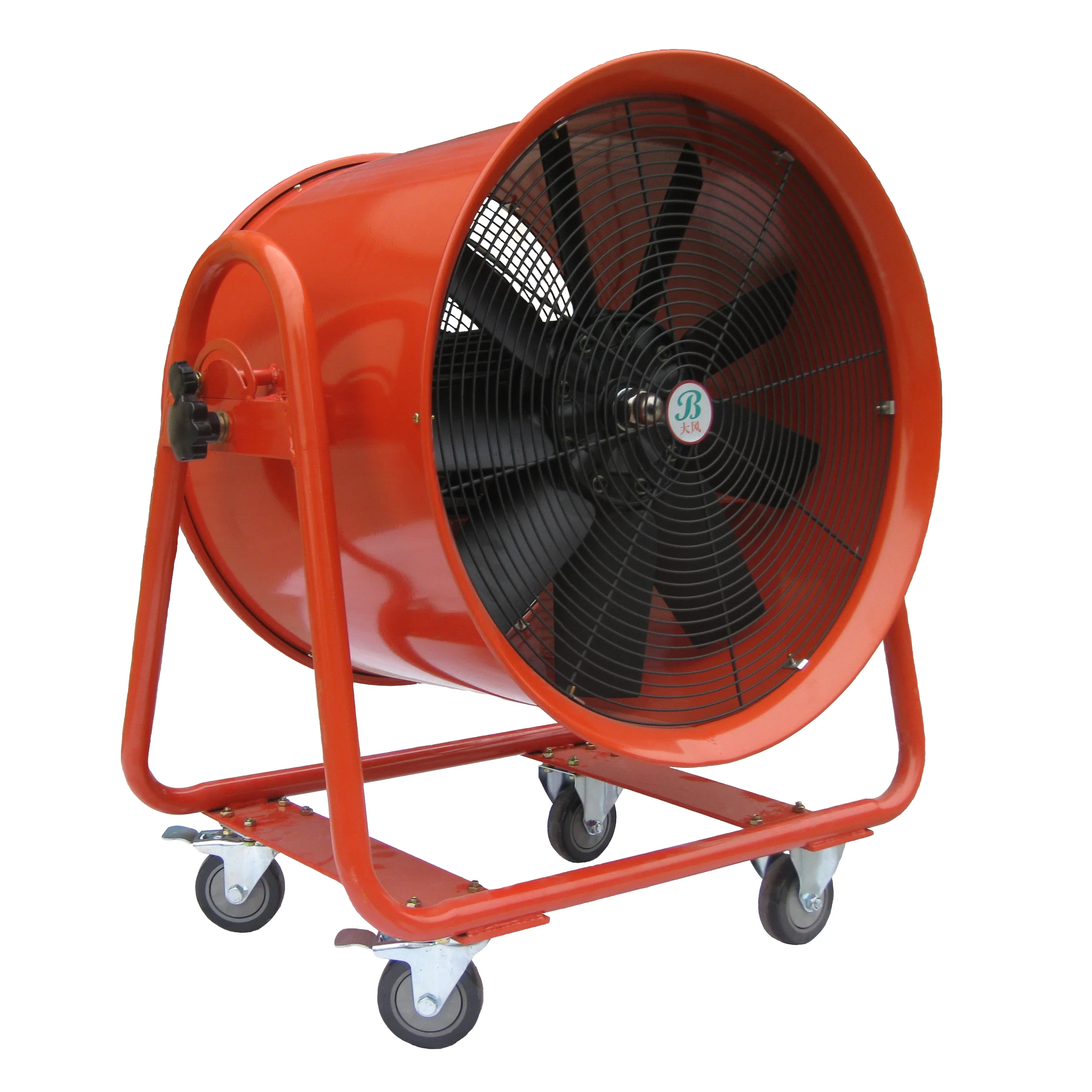 7 Aluminum Blade Diameter 24 Inch 600mm High Speed Industrial Portable Ventilating Exhaust Axial Flow Fan