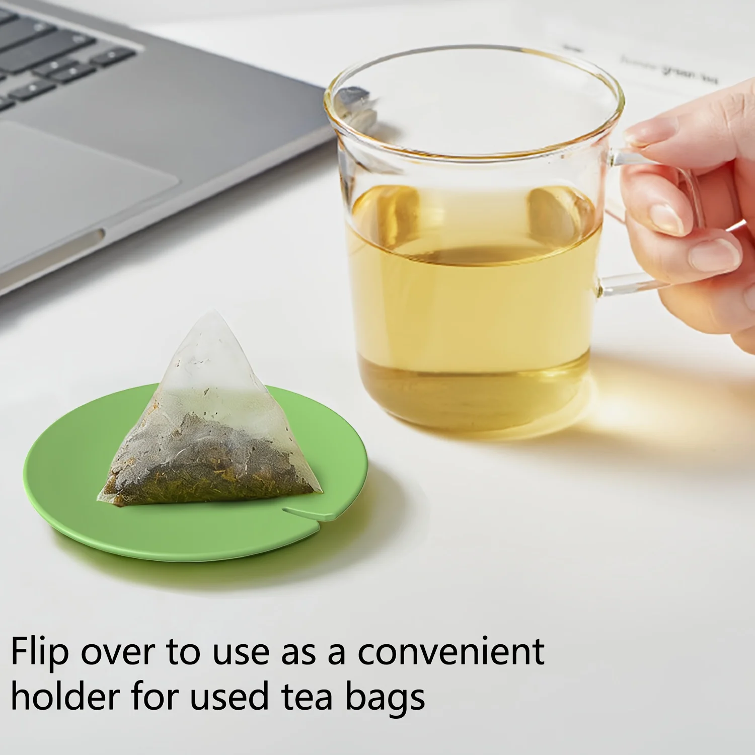 1pc Silicone Tea Bag Buddy, Silicone Tea Bag Holder & Squeezer, Easy to Use, Mess Free, Dishwasher Safe