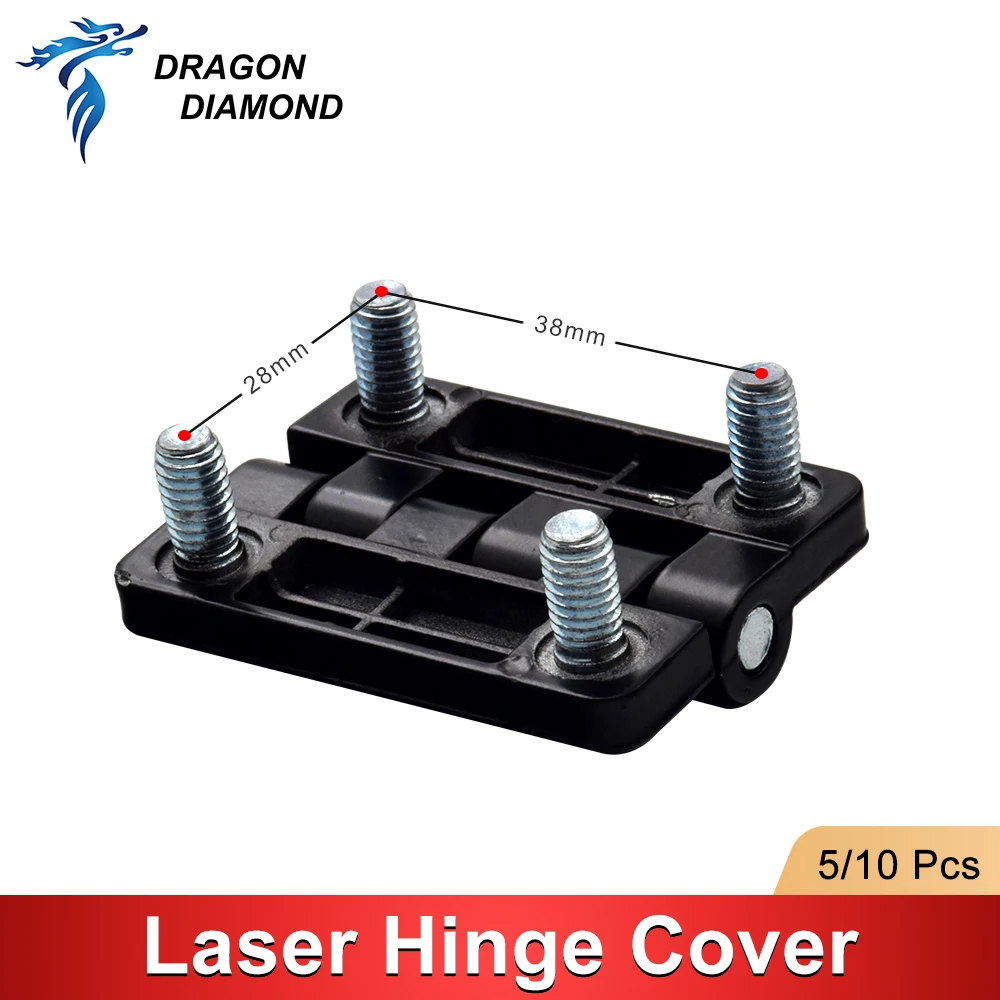 Coperchio cerniera per macchina da taglio per incisione Laser Co2 parti meccaniche in metallo Laser Kit fai da te angolo di apertura in lega di