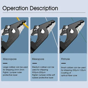 Faser-Optik-Stripping VCFS-33, Strippers-Kabel, FTTH-Werkzeuge, drei Anschlüsse 6 Hauptverkaufsfaserfaserkissen - №3