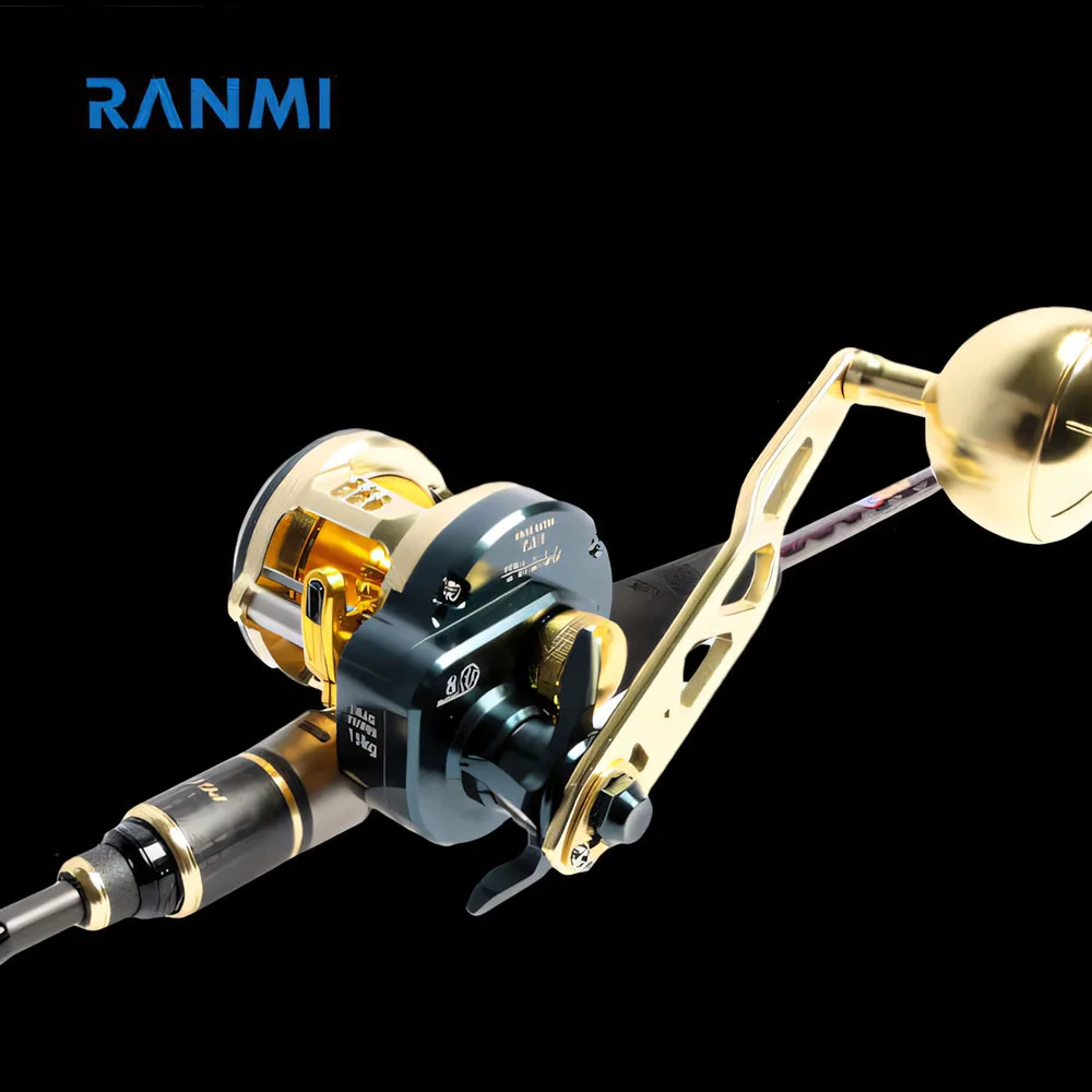 

RANMI PILOT DV300 Fishing Reel Slow Jigging Trolling Reels 8+1BB Max Drag 15KG JIGGING BOAT REEL Full Metal Saltwater