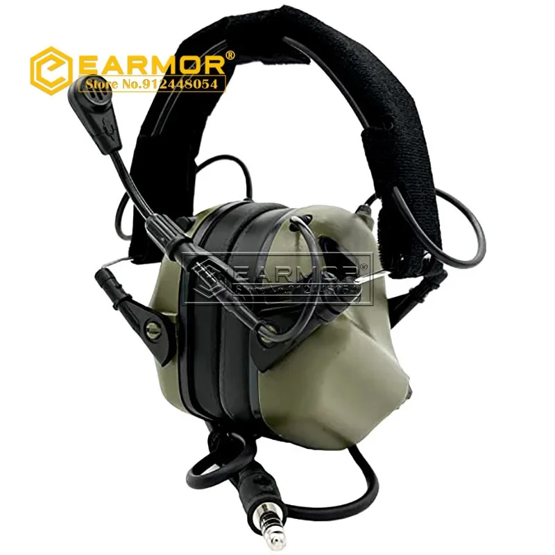 EARMOR M32 Noise Canceling Tactical Headset: Aviation Earphones for IPSC and Airsoft