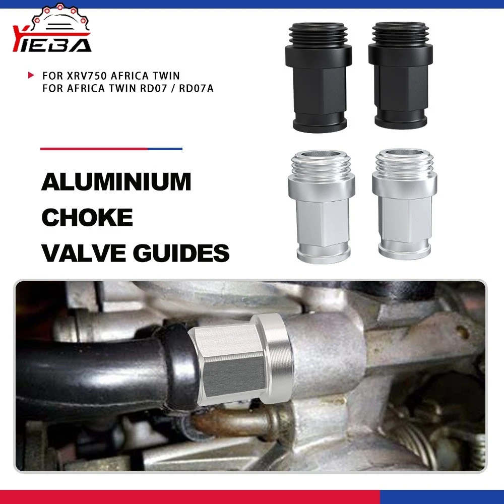 XRV750 For Honda Africa Twin XRV 750 AFRICA TWIN RD07 RD07A 1993-2003 2002 2001 2000 CNC Aluminium Choke Valve Guides Motorcycle