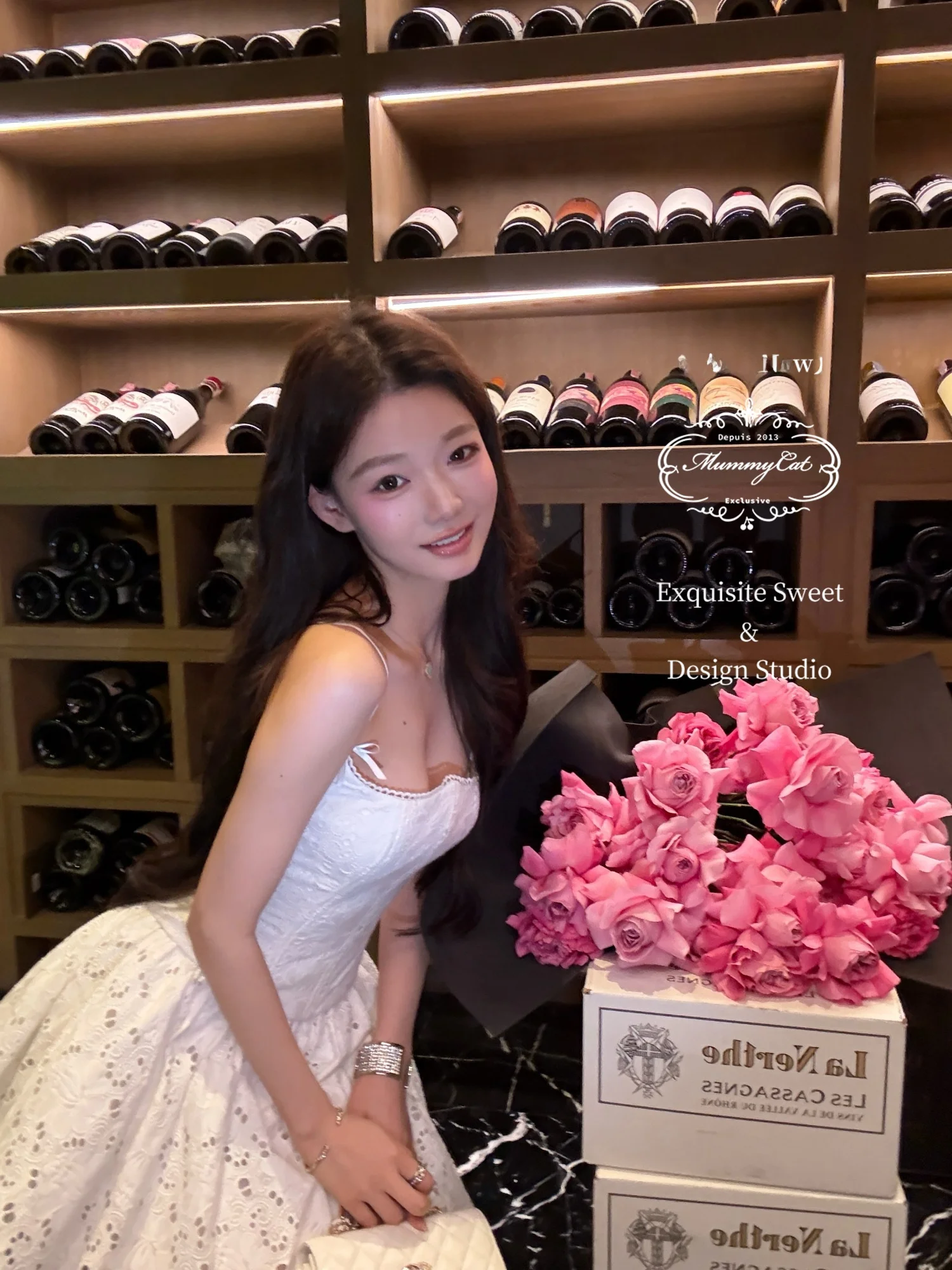 

Mummy Egg Lang 00% хлопок с вышивкой и белым ремешком, комплект юбки, женский модный ансамбль, длинная молния