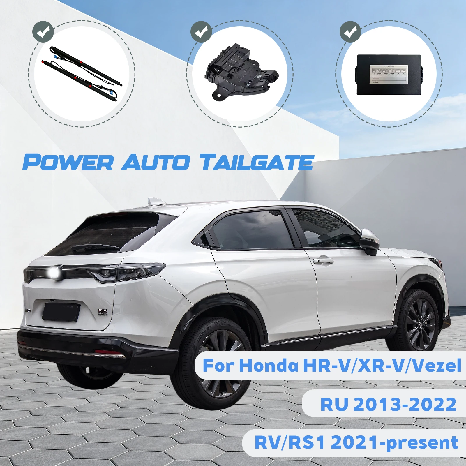 For Honda ZR-V/HR-V/XR-V/Vezel RU/RV/RS1 2013-Now Car Automatic Lifting kit Opening Trunk Intelligent Electric Lift Tailgate