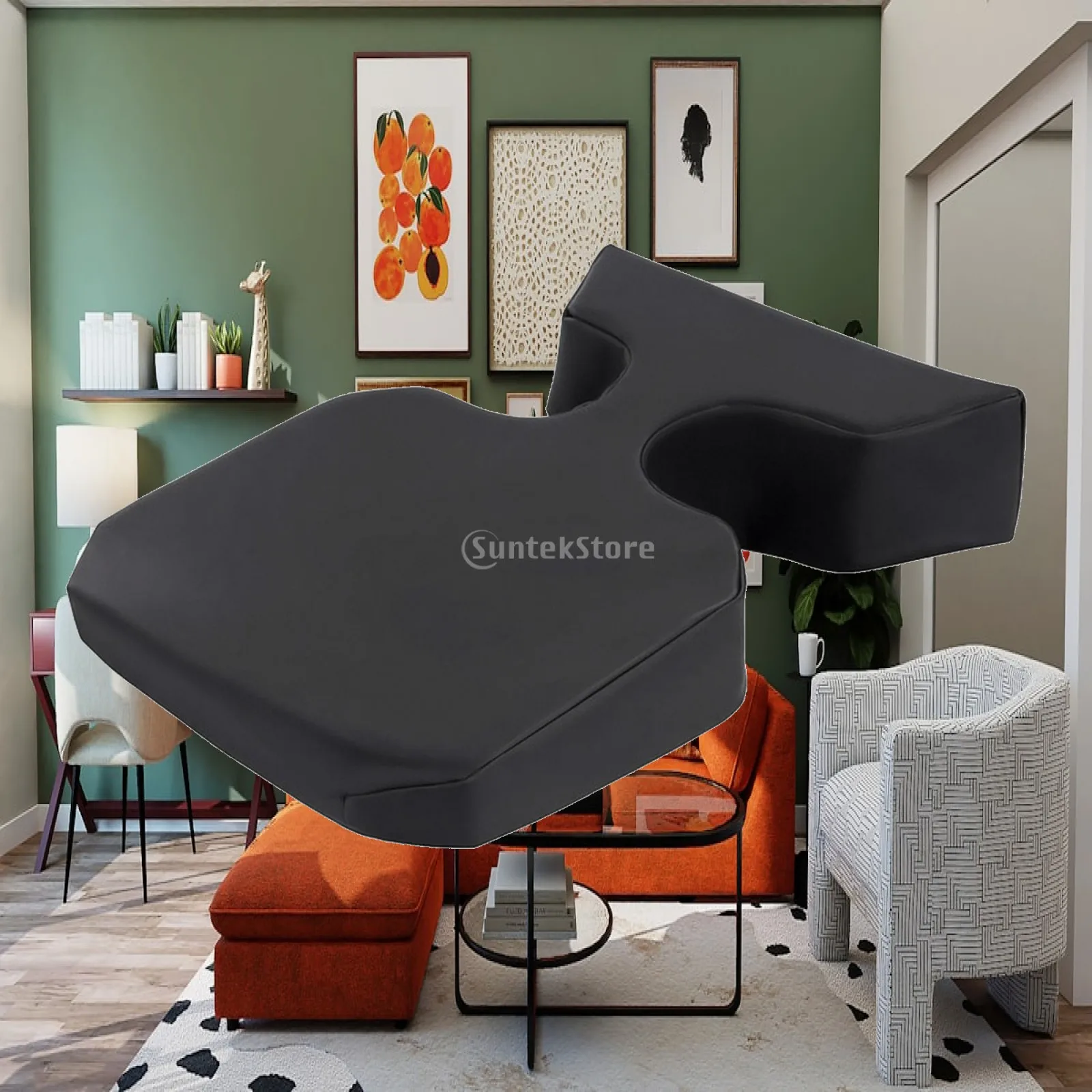 T-Shaped Massage Pillow Ergonomic Prone Massage Pillow Chest Cushion Multi-Functional Washable for Office Workers