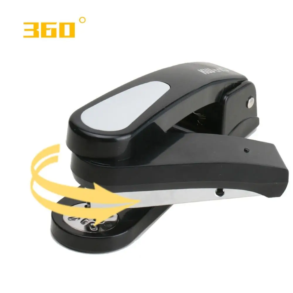 Cucitrice creativa per carichi pesanti Cucitrice lunga rotativa a 360 gradi senza sforzo Strumento di rilegatura manuale multifunzione in metallo Ufficio scolastico