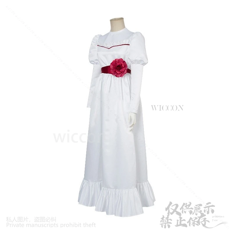 Costume de Cosplay Annabal du Film d'Horreur pour Femme et Adulte, Robe Lolita avec Perruque et Barrage Effrayant, Tenue de ixde Noël