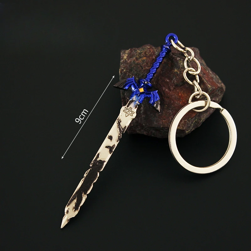 9Cm Mini Tranen Van Het Koninkrijk Wapen Sleutelhangers Spel Perifere Metalen Zwaardwapen Model Accessoires Ornament Ambachtelijk Speelgoed Voor Jongens