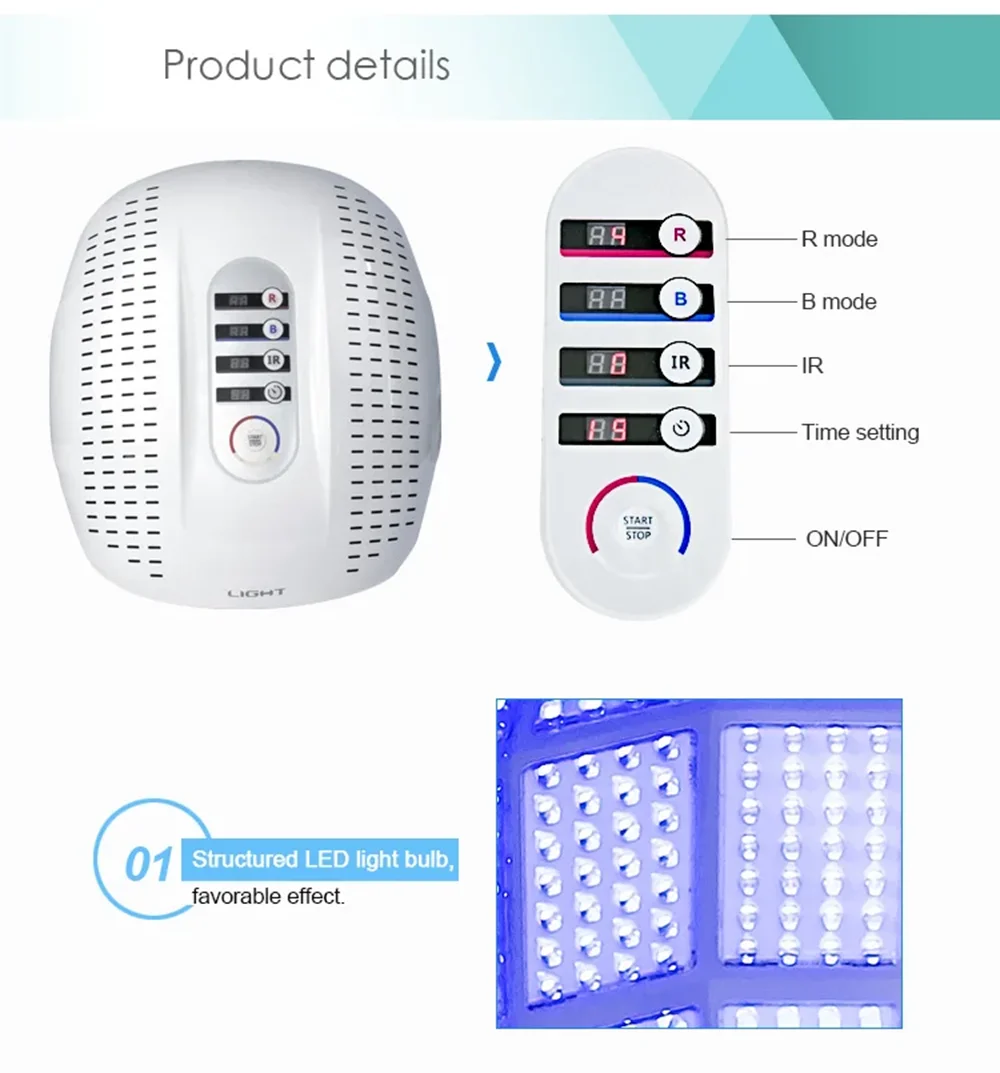 7 colori per la cura della pelle corpo antietà sbiancamento del viso macchina di bellezza maschera a LED dispositivo per terapia della luce salone domestico coreano